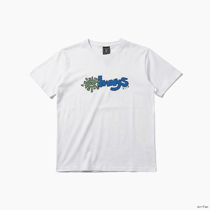 ADWYSD Printed Simple White T-shirt