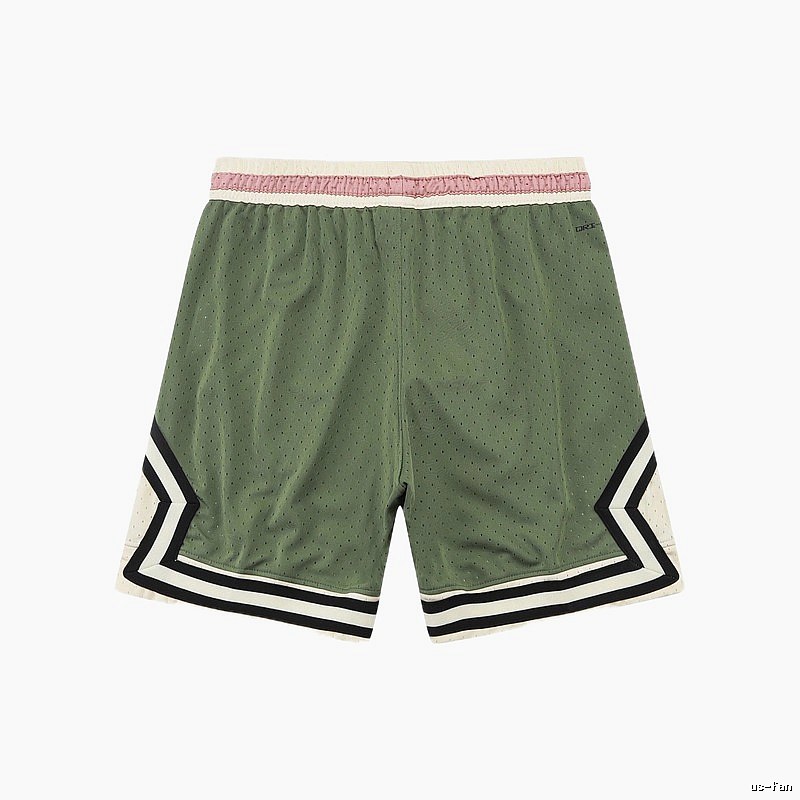 AJ retro-style green shorts