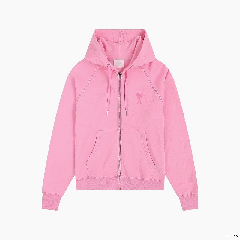 AMI Love Simple Style Pink Coat