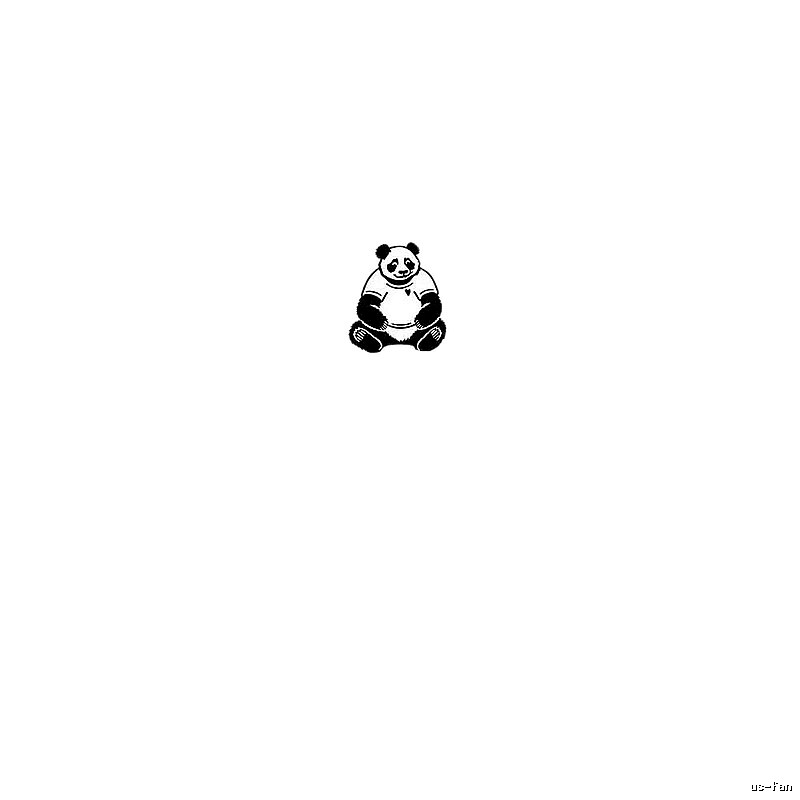 AMI Panda Print Style T-shirt