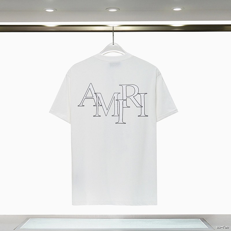 Amiri Relaxed Graphic T-shirt White Blue Amiri with Versatile Design