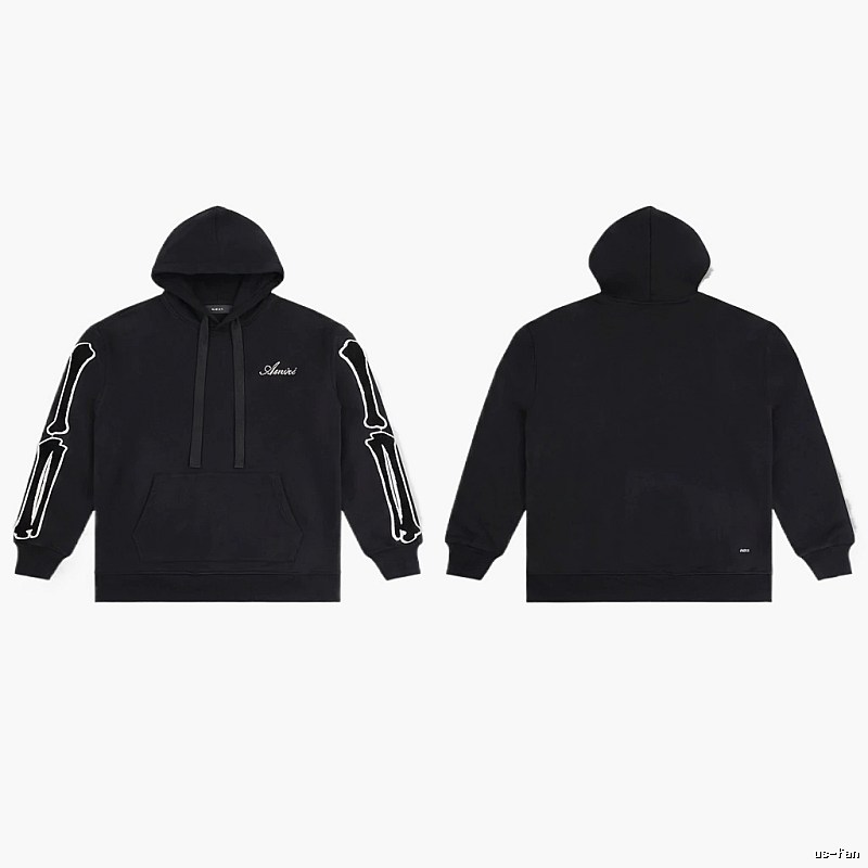 AMIRI Skull Style Black Hoodie