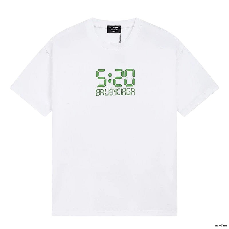 Balenciaga 5:20 Printed Trendy White T-Shirt