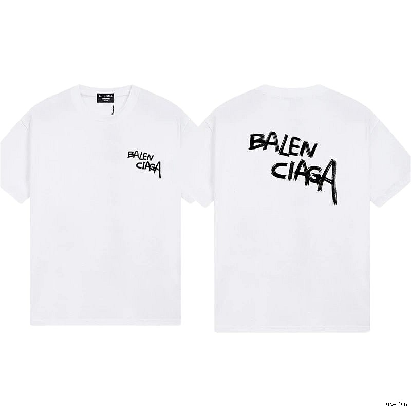 Balenciaga Graffiti Street Style White T-shirt