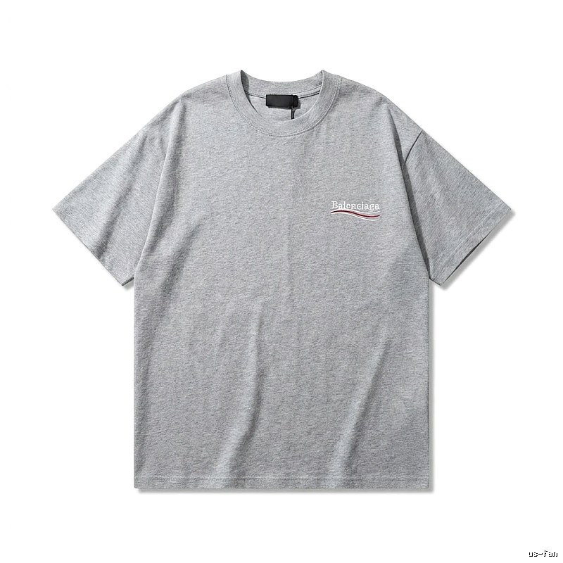 Balenciaga minimalist-style gray T-shirt