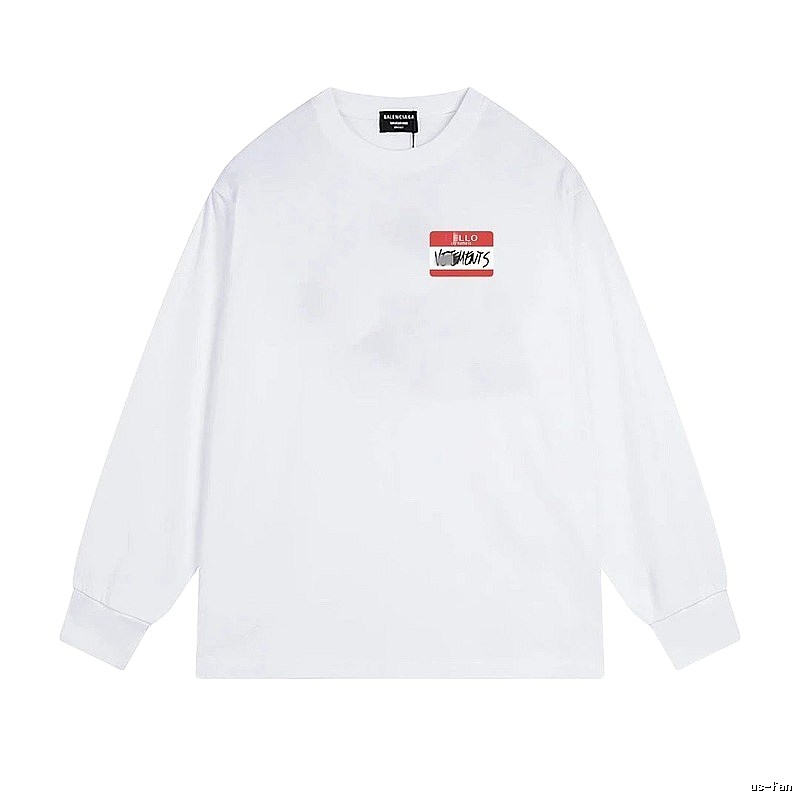 Balenciaga Printed Casual White T-shirt