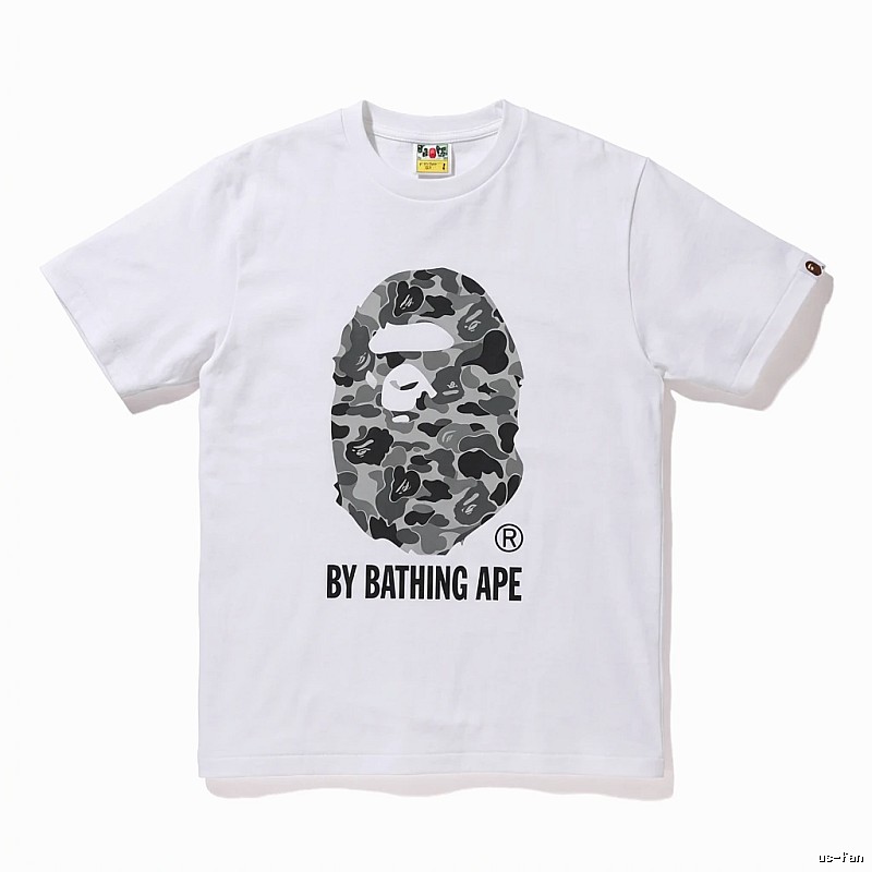 Bape Ape Head Camouflage Style White T-shirt