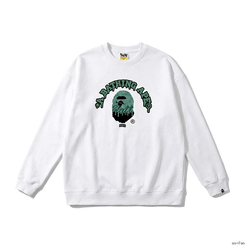 Bape Ape Head Cool White Sweatshirt