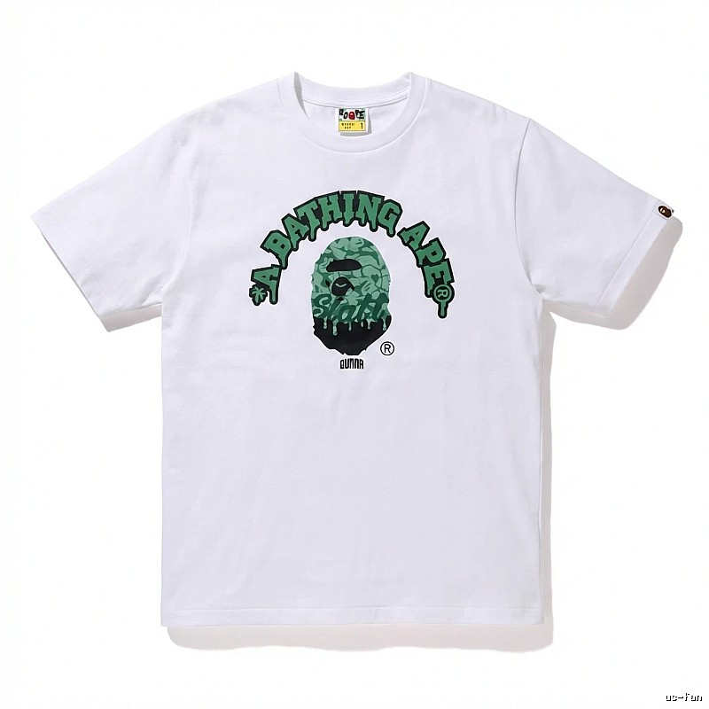 Bape Ape Head Cool White T-shirt in Streetwear Style