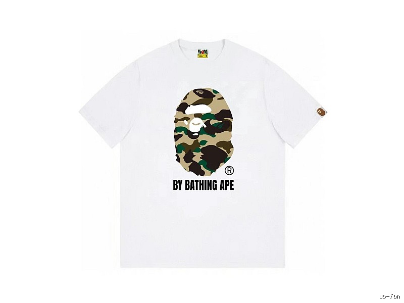 Bape camouflage style white T-shirt