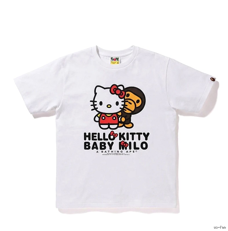 Bape Co-branded Cartoon White T-shirt