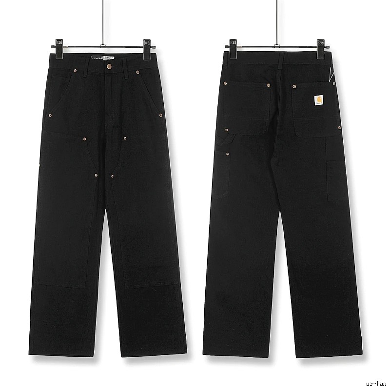 Carhartt workwear style black long trousers