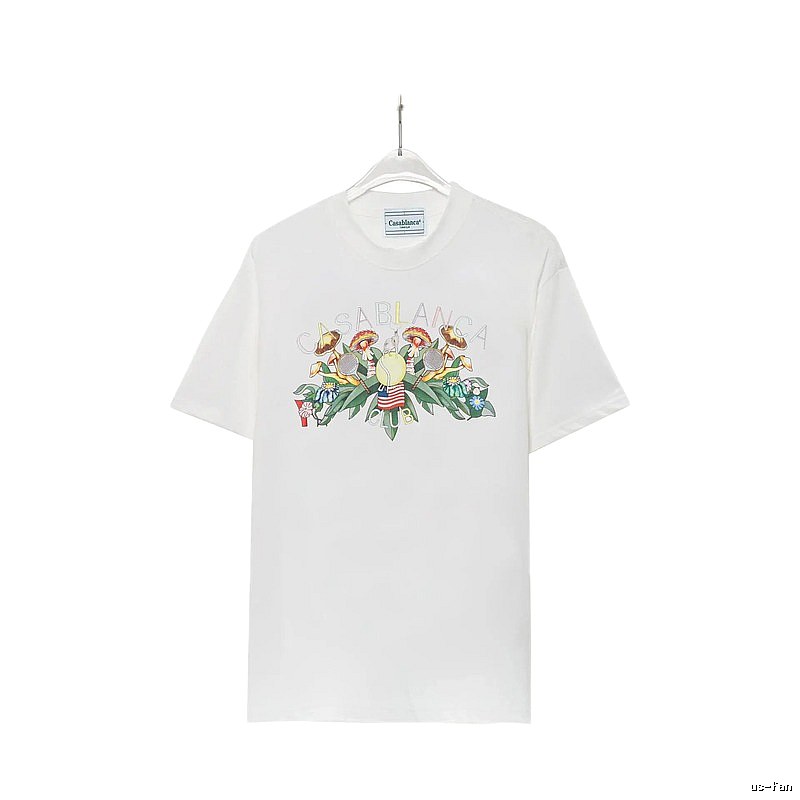 Casablanca Floral Print White T-shirt