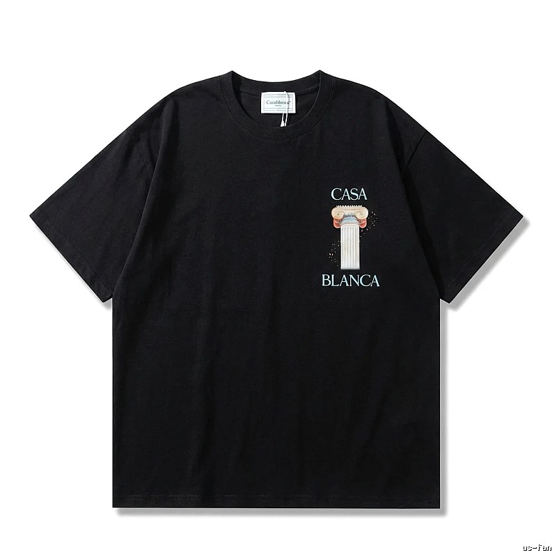 Casablanca Print Retro Black T-shirt