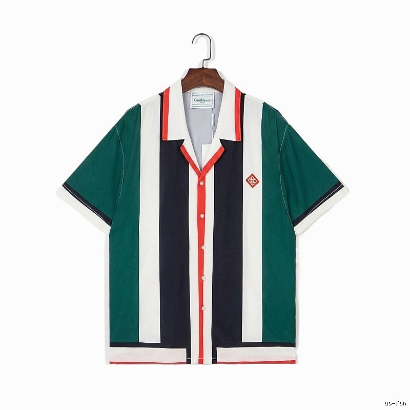 Casablanca striped retro-style shirt