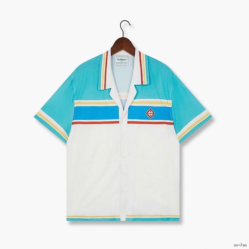 Casablanca striped retro-style shirt