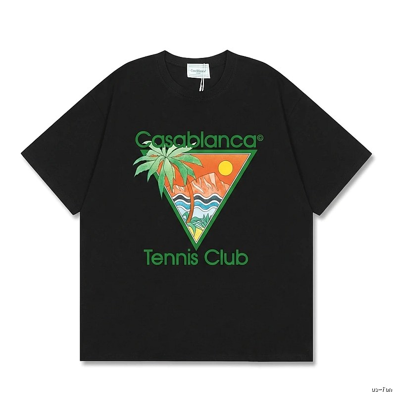 Casablanca Tropical Style Black T-shirt