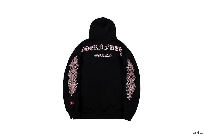 Chrome Hearts Gift Ready Cross graphic hoodie Black Blue Cross with Standout Detail