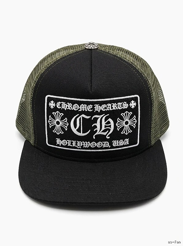 Chrome Hearts Retro Style Black Hat