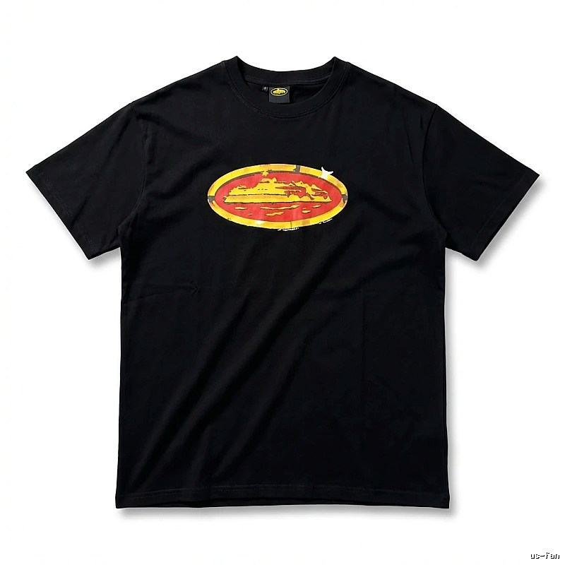 Corteiz Printed Trendy Black T-shirt