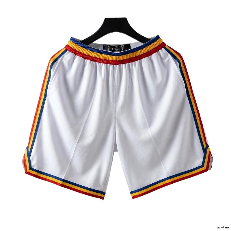 Curry series retro-style white shorts