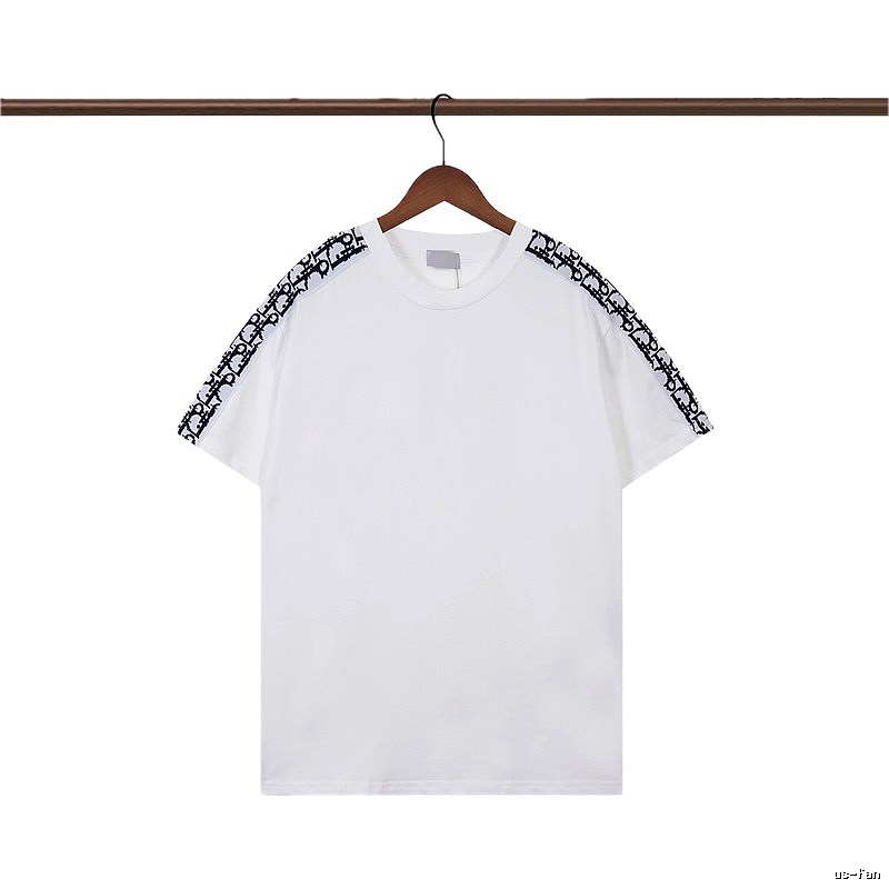 Dior Monogram Logo Tape Casual White T-Shirt