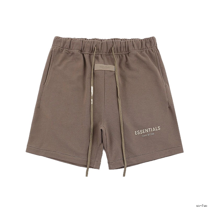 ESSENTIALS Basic Khaki Shorts