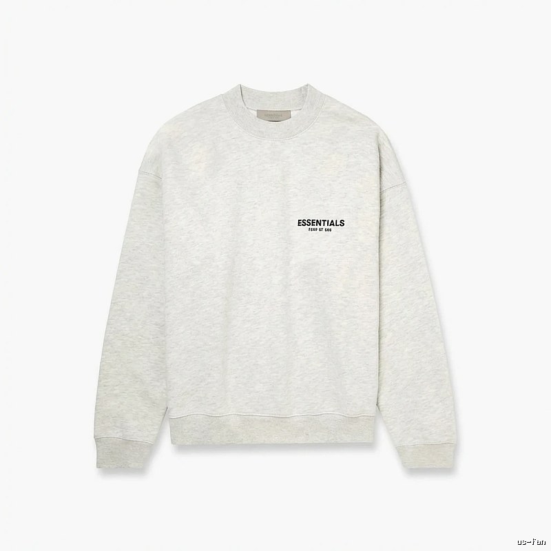 ESSENTIALS minimalist light gray sweatshirt
