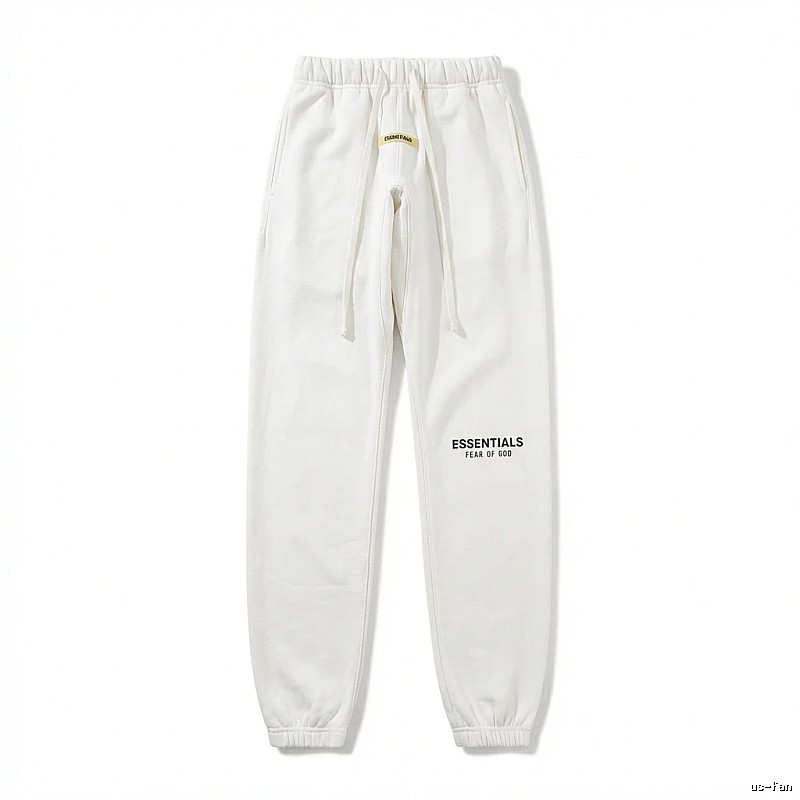 ESSENTIALS minimalist style white sweatpants