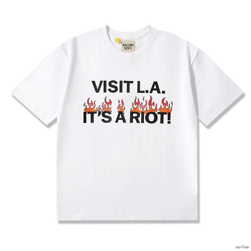 Gallery Dept Flame Print White T-shirt