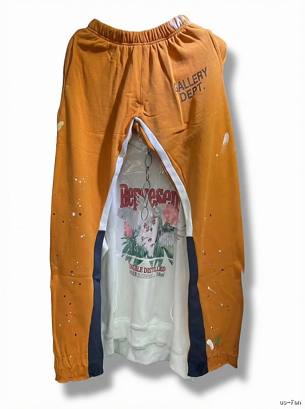 Gallery Dept. Splatter Paint Style Orange Pants