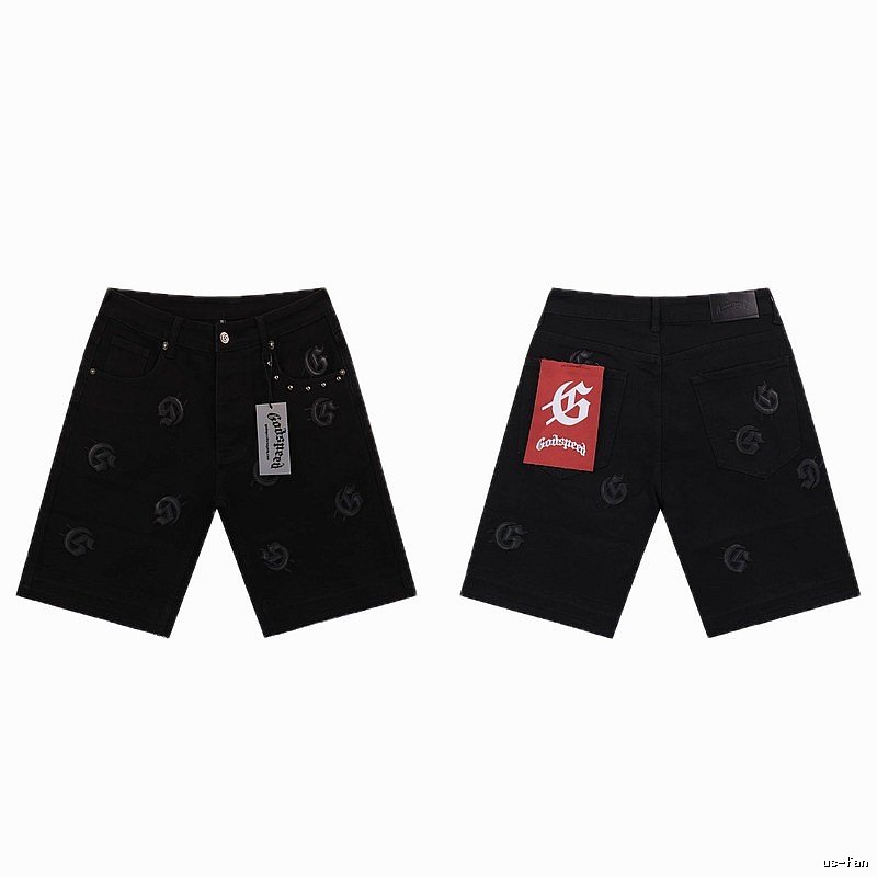 Godspeed Full G Street Style Black Denim Shorts