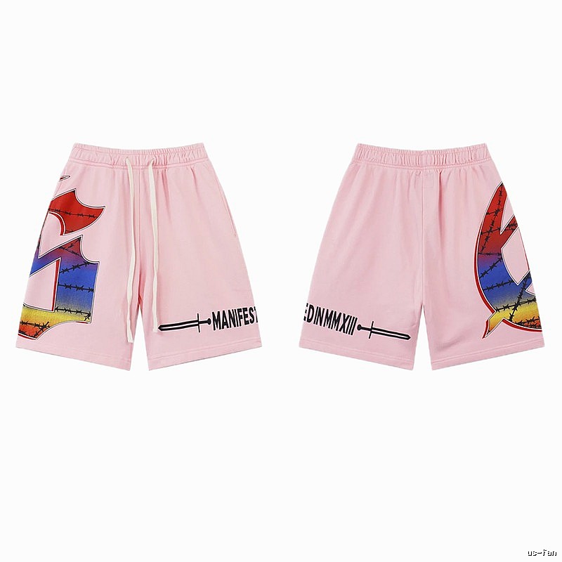 Godspeed Gradient Print Street Style Pink Shorts