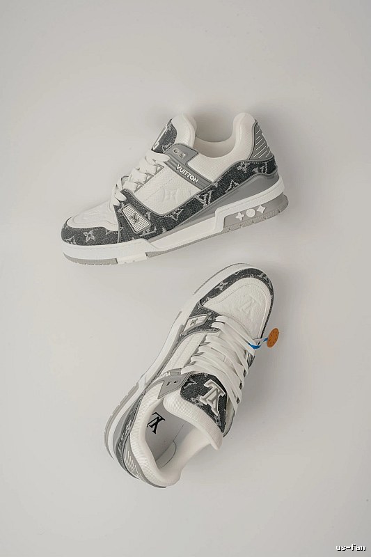 Gray White Low-top Pair from Louis Vuitton Gray Low-top Sneaker for Streetwear Looks