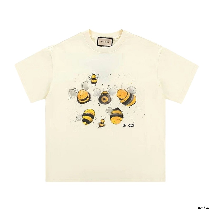 Gucci Bee Graffiti Casual Style Off-white T-shirt