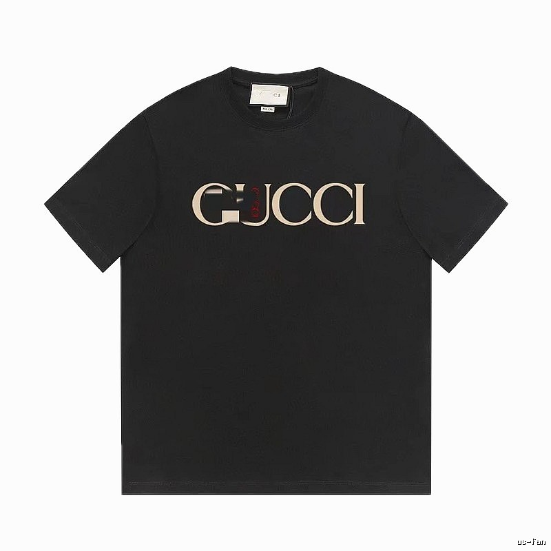 Gucci Classic Print Vintage Style Black T-Shirt