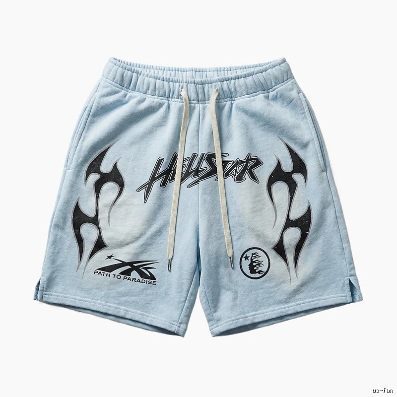 Hellstar dark style light blue shorts