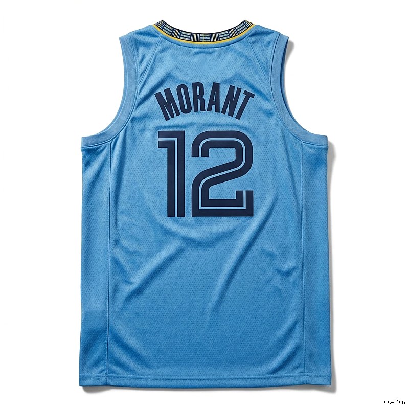 Ja Morant series basketball-style blue jersey