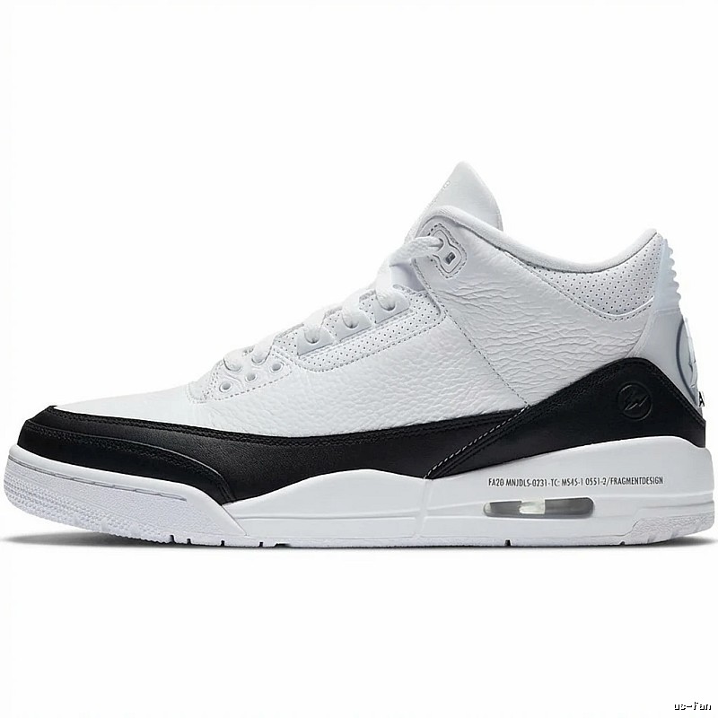 Jordan AJ3 Black and White Retro Sports Shoes