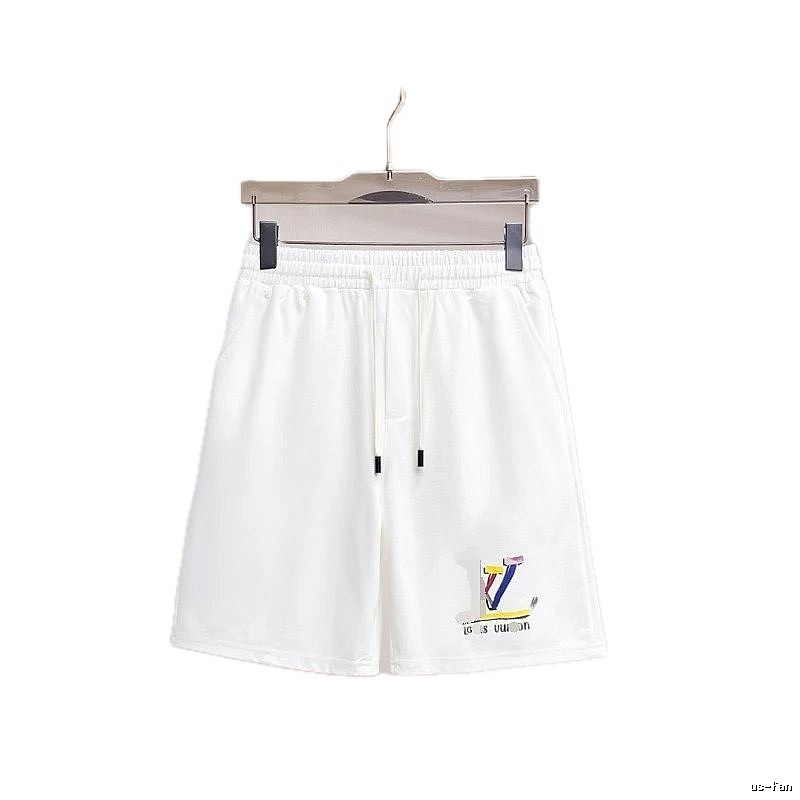 Louis Vuitton Colorful Print Casual Style White Shorts