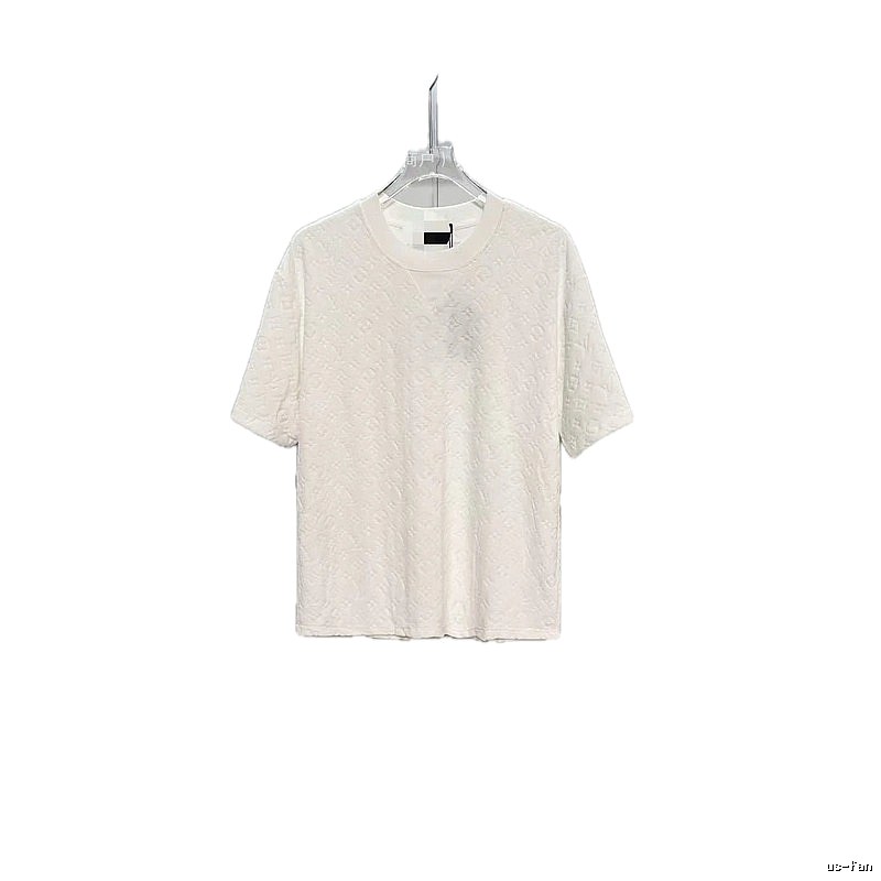 Louis Vuitton Monogram Collection Light Luxury Style White T-Shirt