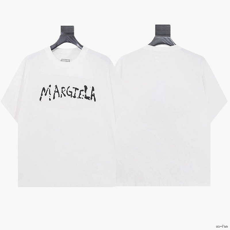 Maison Margiela Graffiti Street Style White T-shirt