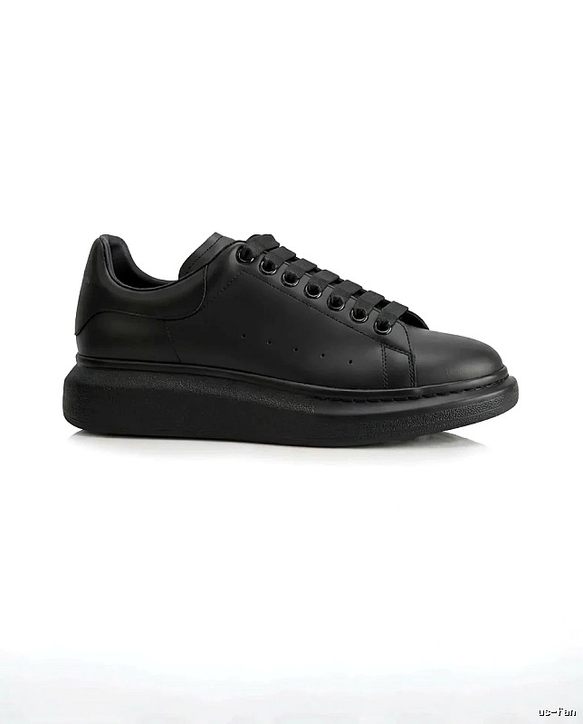 McQueen Thick-soled Casual Style Black Shoes