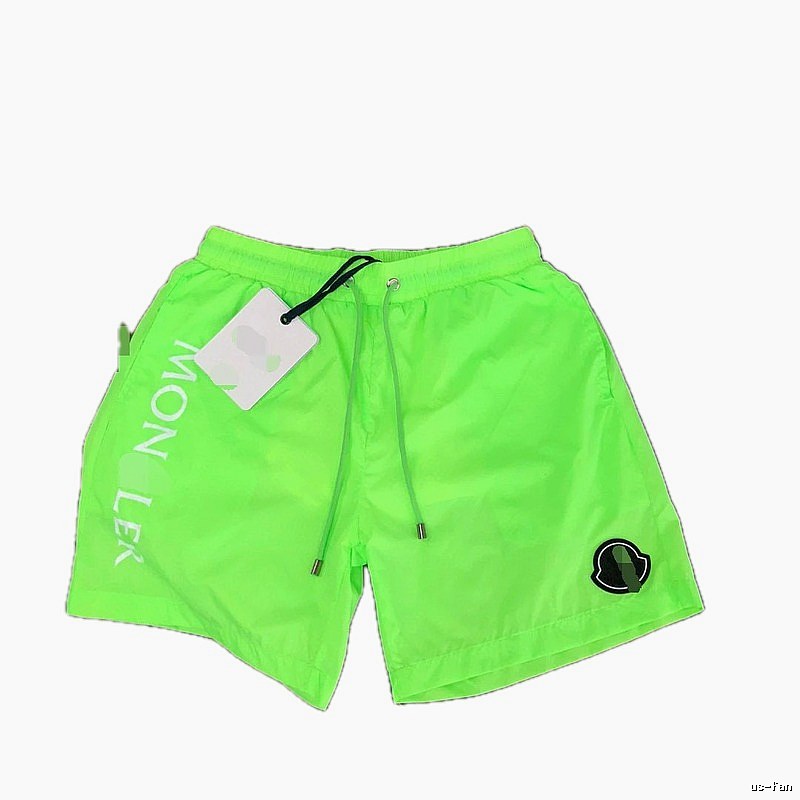 Moncler Beach Collection Casual Style Fluorescent Green Shorts