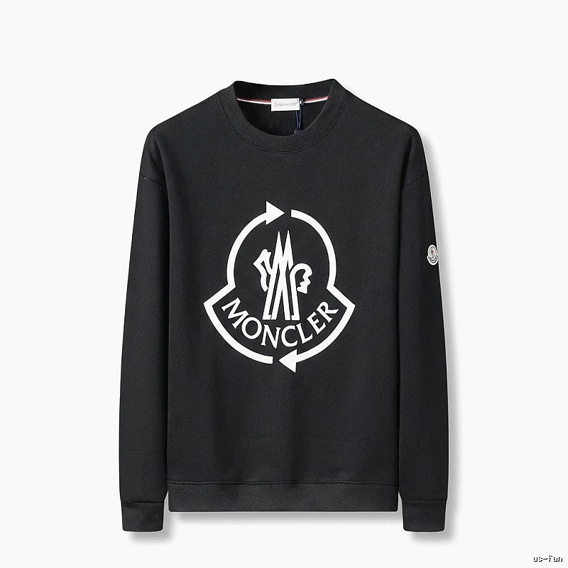 Moncler's classic trendy black sweatshirt