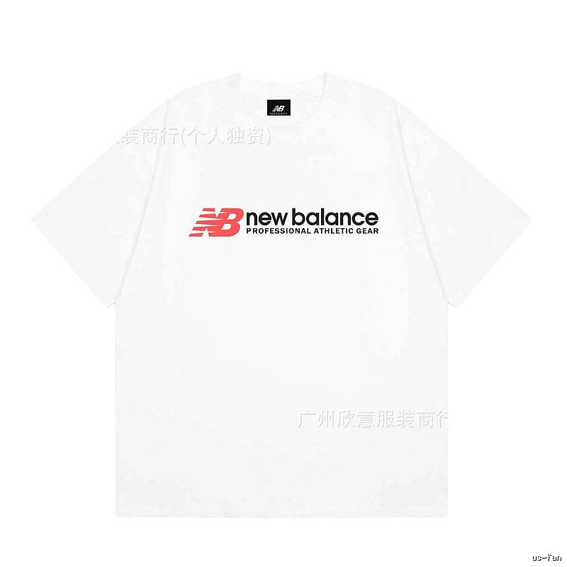 New Balance Sports Casual Style White Short-sleeve T-shirt