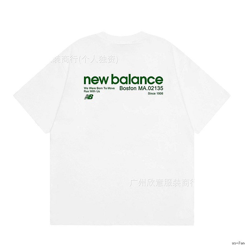 New Balance Vintage Casual Printed White T-Shirt