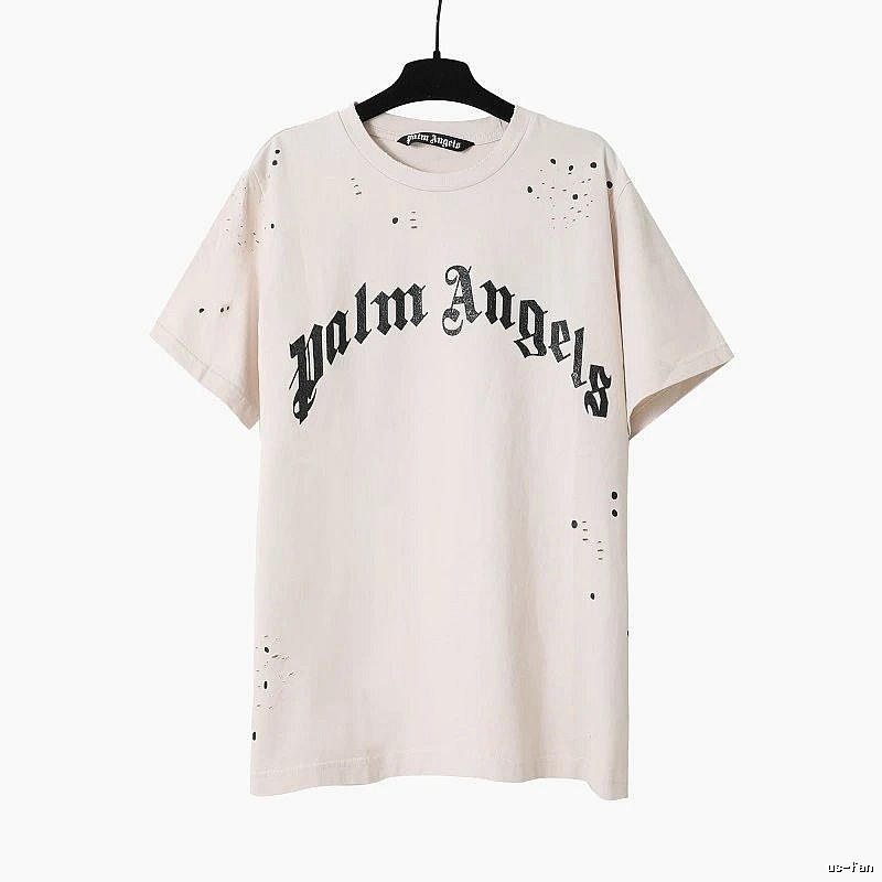 Palm Angels Sport Logo T-shirt White Palm Tree for Warm Weather