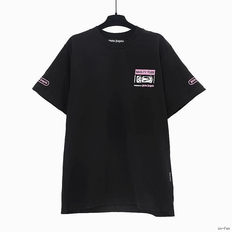 Palm Angels Streetwear Logo T-shirt White Palm Tree with Logo Accent