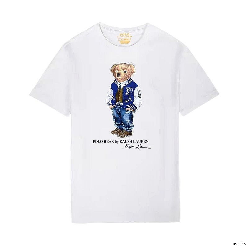 Ralph Lauren Bear Trend Brand White T-shirt